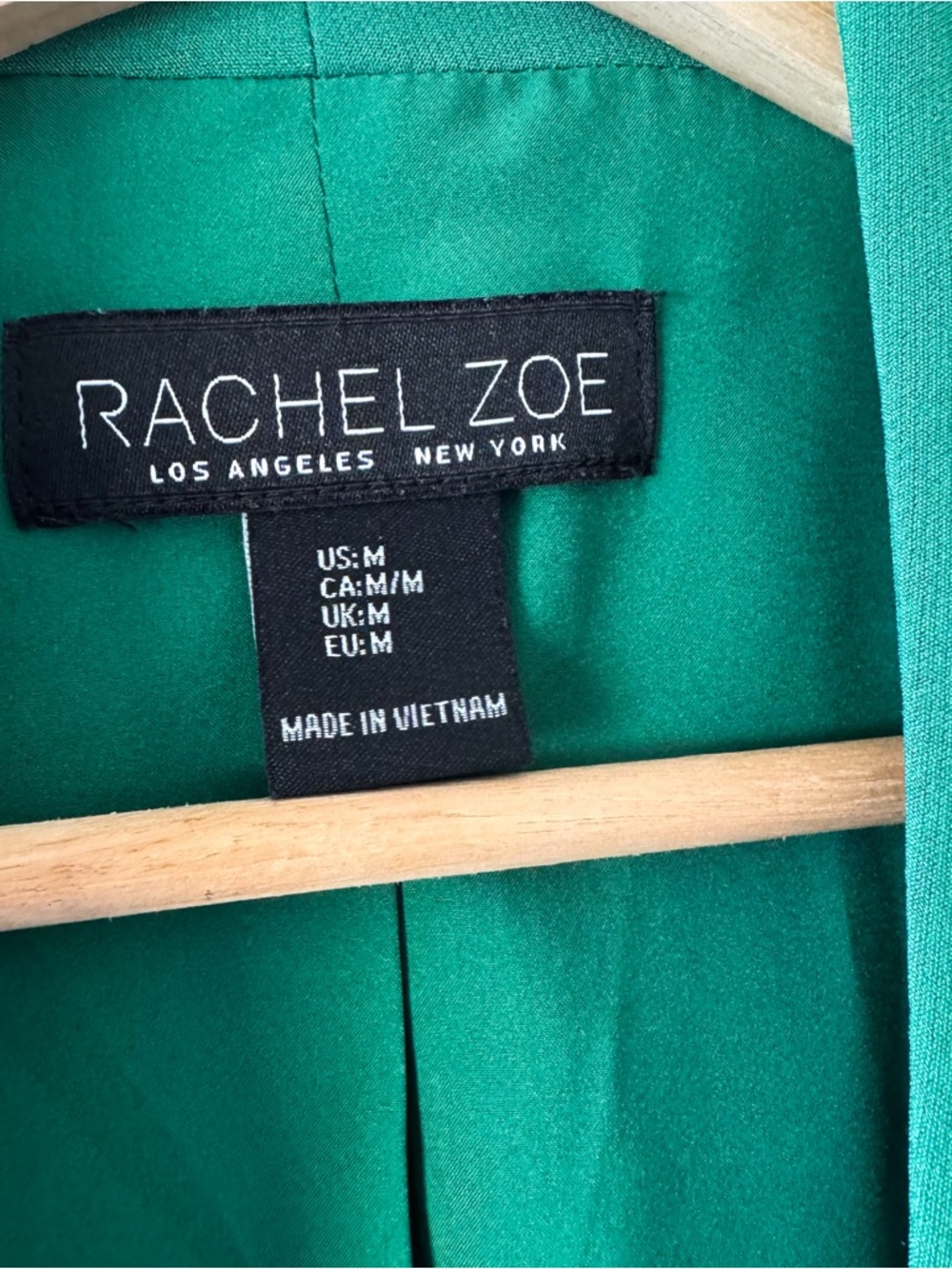 Rachel Zoe Green Open-Front Blazer Jacket Size M - Picture 4 of 7